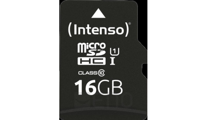 Intenso microSD-Card Class10 UHS-I 16GB Speicherkarte