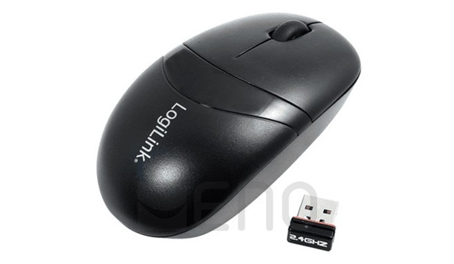 LogiLink Optische Funk-Maus schwarz 3-Tasten