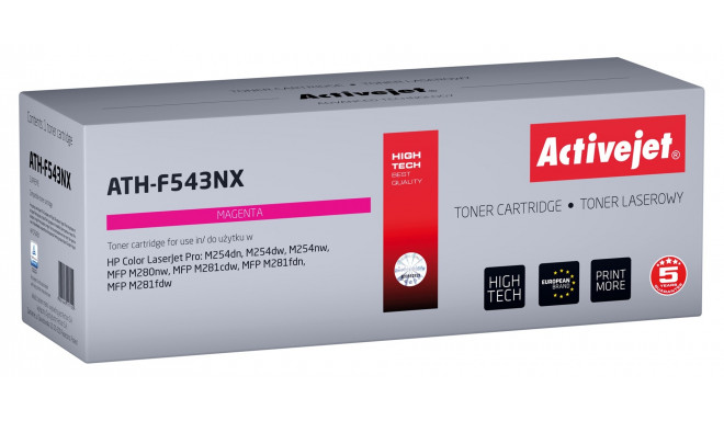 Activejet ATH-F543NX Toner (replacement for HP 203X HP203X CF543X CRG 054H CRG054H; Supreme; 2500 pa