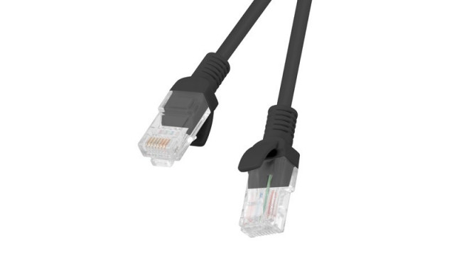 Lanberg Patchcord RJ45, Cat. 5e, UTP, 1m, Black