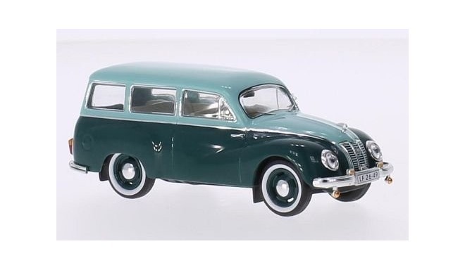 Whitebox mudelauto IFA F9 Station Wagon 1953, türkiis/roheline