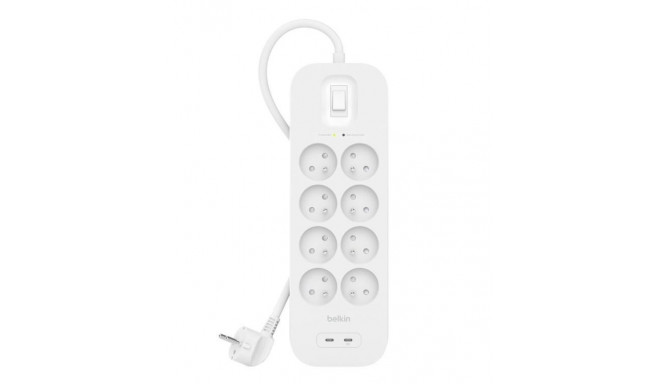 Surge Protector SurgePlus 8xFR 2xUSB-C 900J 2m