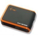 i-tec USB 2.0 All-in-One Memory Card Reader - BLACK/ORANGE