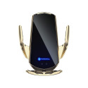 FORCELL car holder with wireless charging automatic sensor + magnetic adapters HS1 15W gold