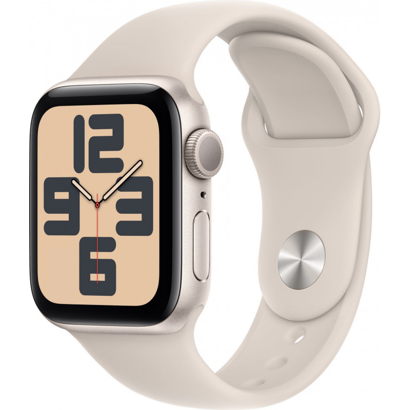 Apple Watch SE 2023 GPS 40mm Sport Band S/M, starlight (MR9U3ET/A)