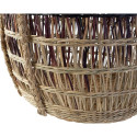 Basket set DKD Home Decor Multicolour Natural Lilac Seagrass Tropical 39 x 39 x 41 cm