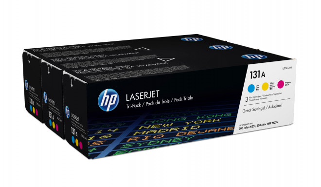 HP 131A laser tooneri kassettide komplekt, 3 värvi