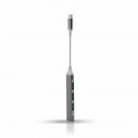 Goodbuy mini adapter (jaotur) USB-C (Type-C) kuni 4 x USB 3.0 hõbedane