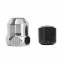 CHROME PLATED NUT WITH WASHER 3/8X10 MM