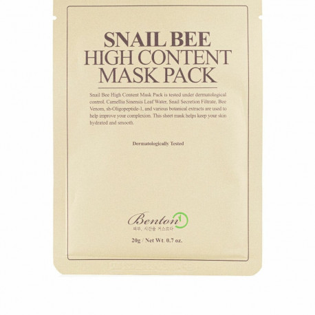 Facial Mask Benton Snail Bee High Content 20 ml