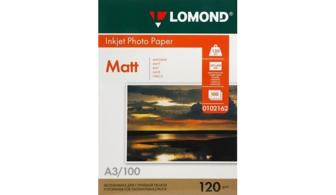 Lomond Photo Inkjet Paper Matte 120 g/m2 A3, 100 sheets