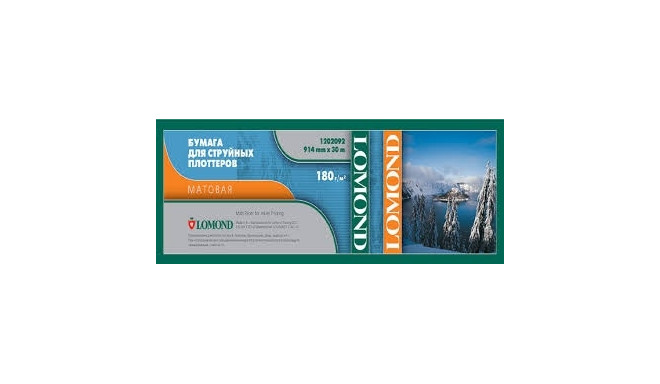 Lomond XL Photo Paper Matte 180 g/m2 610mm*30m