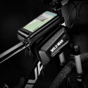 Bicycle holder / front beam bag with touch screen with zipper WILDMAN ES6 1L 4 "- 7"