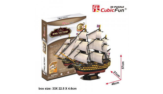 CUBICFUN  3D пазл Корабль "HMS Victory"