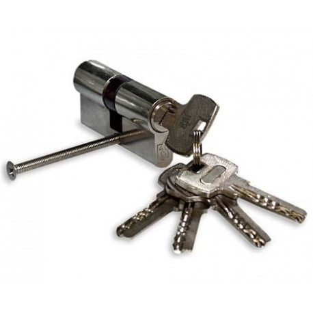 CYLINDER LOCK 68MM 31X37 CHROME 5 KEYS