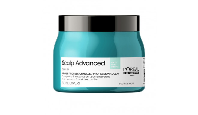 L'ORÉAL PROFESSIONNEL PARIS SCALP ADVANCED anti-oiliness 2-in1 shampoo & mask deep purifer clay 500 