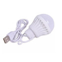 LED bulb to USB white light 3W cable long 1m 200lm