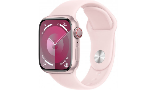 Apple Watch 9 GPS 41mm Sport Band S/M, pink (MR933ET/A)
