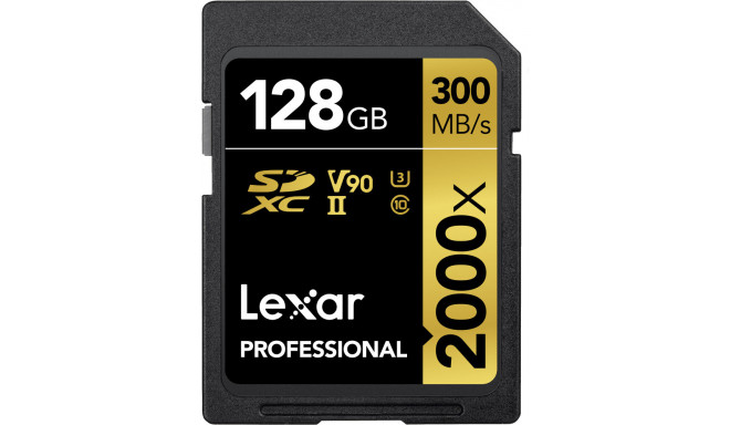 Lexar mälukaart SDXC 128GB Professional 2000x UHS-II U3 V90