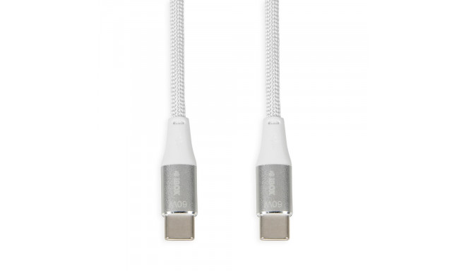 iBOX IKUTC USB-C kaabel 60W 1m valge