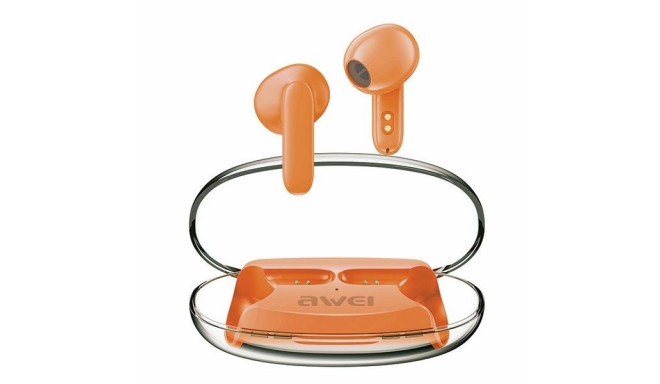 Bluetooth Headphones 5.3 T85 ENC TWS orange
