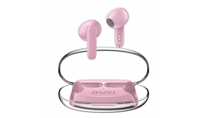 Bluetooth Headphones 5.3 T85 ENC TWS pink