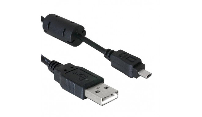 Caruba USB 2.0 | A Male Mini Male 8 pin (UC E6 voor Nikon) | 1 meter