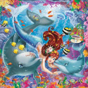 Ravensburger pusle  3x49 tk Kaunid merineitsid