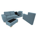 Corner sofa DAGMAR light blue