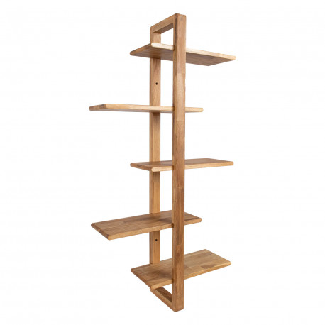 Wall shelf MONDEO 40.6x21.6xH115cm, oak
