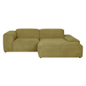 Corner sofa LEHTE right corner, green