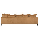 Corner sofa LARTES right corner, brown