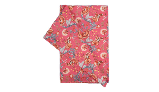 Laudlina LONETA 136x220cm, lilled roosal põhjal, 50% polüester, 50% puuvill, kangas 357