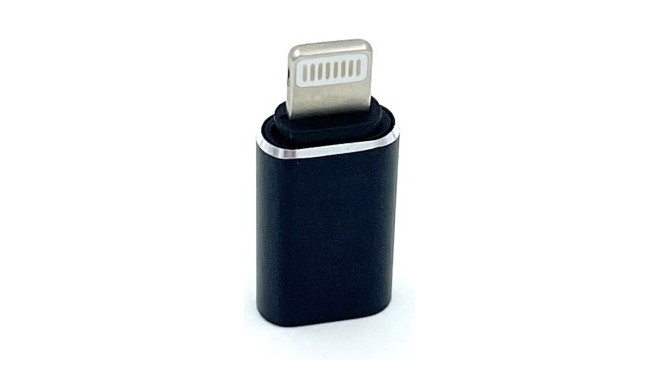 Maxlife адаптер USB-C - Lightning, черный