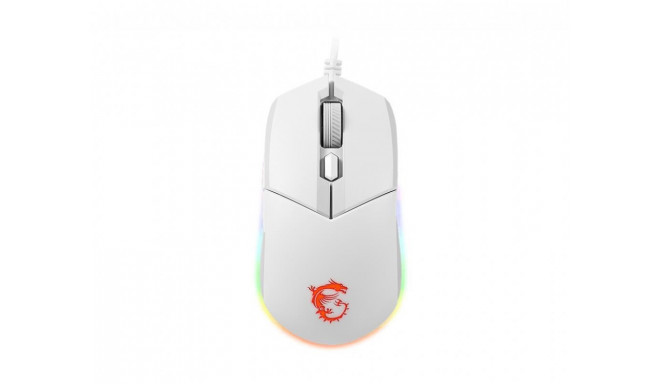 MOUSE USB OPTICAL GAMING/CLUTCH GM11 WHITE MSI