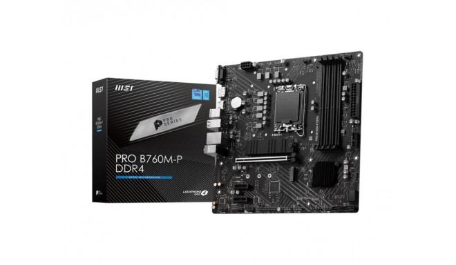 Mainboard|MSI|Intel B760 Express|LGA1700|Micro-ATX|Memory DDR4|Memory slots 4|2xPCI-Express 1x|1xPCI