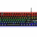 Spēļu Klaviatūra The G-Lab Mercury AZERTY Francūzis Melns