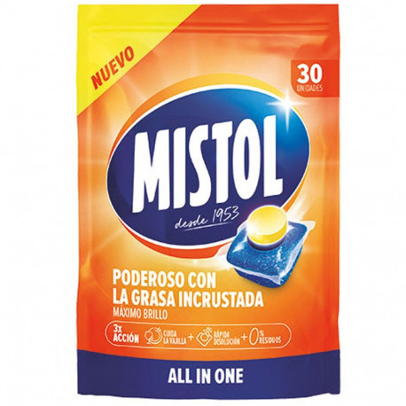 Nõudepesu tabletid Mistol (30 Ühikut)