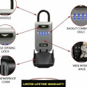 Safety-deposit box Master Lock 5424EURD Keys Grey Metal 17,5 x 7,2 x 5,2 cm