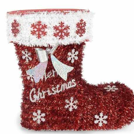 Christmas Stocking Krist+ 19CD068 19CD068 polypropylene PET Boot Tinsel