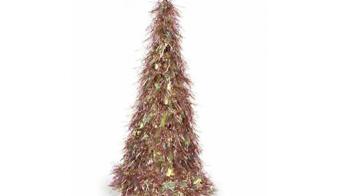 Decorative Figure Christmas Tree Tinsel Copper Fuchsia polypropylene PET 24 x 46 x 24 cm (24 Units)