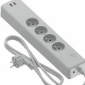 4-socket plugboard without power switch Calex USB x 2