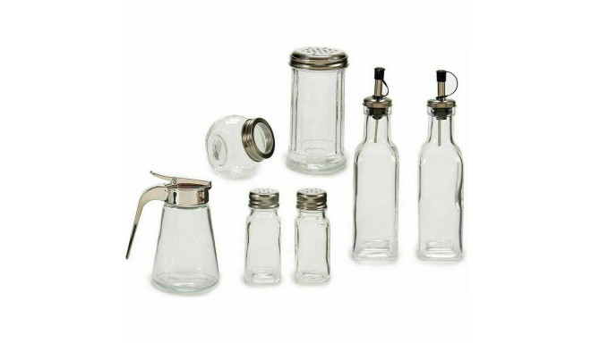 Condiment container set Серебристый Металл (12 штук)