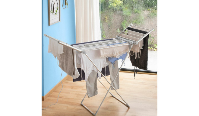 Folding Electric Drying Rack with Wings Drywing InnovaGoods 20 Bars 230 W