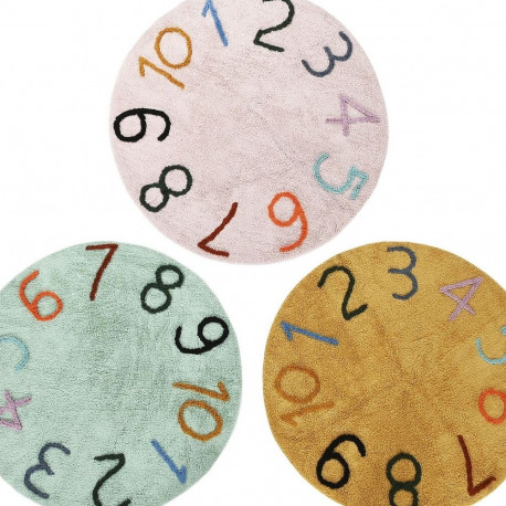 Carpet Home ESPRIT Green Pink Mustard Children's 100 x 100 x 1 cm