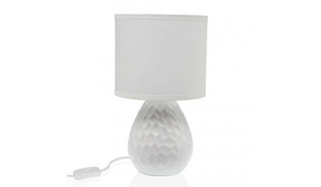 Desk lamp Versa White Ceramic 40 W 15,5 x 27,5 cm