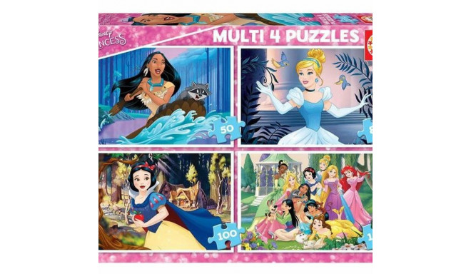 4 Pusle Komplekt Disney Princess Educa 17637 380 Tükid, osad