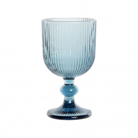 Набор рюмок DKD Home Decor Синий Стеклянный 240 ml