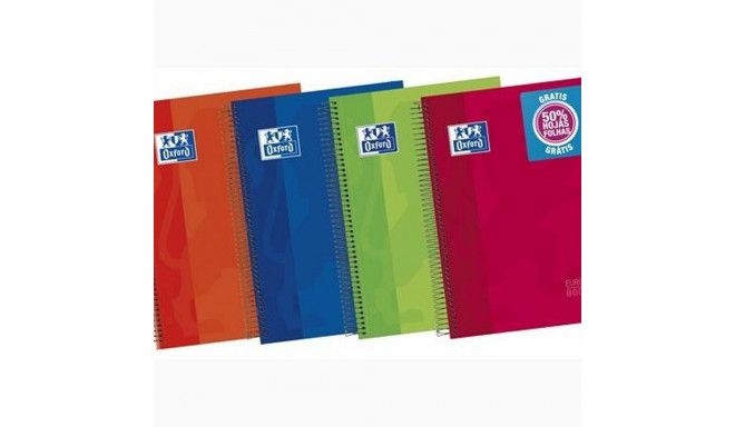 Notebook Oxford Multicolour A4 120 Sheets (5 Units)