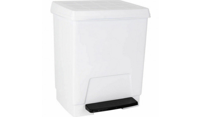 Waste bin with pedal 23 L White